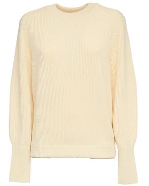 Victoria Beckham Round-Neck Knitwear - Natural