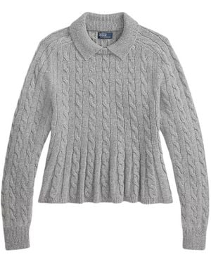Polo Ralph Lauren Round-Neck Knitwear - Grigio