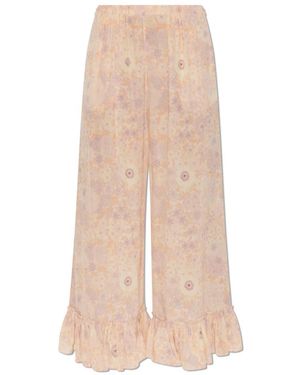 Chloé Broeken ,Roze ,Zijden Broek - Naturel