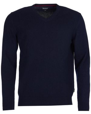 Barbour V-Neck Knitwear - Azul