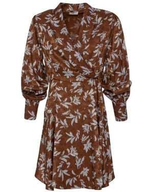 Fracomina Wrap Dresses - Brown