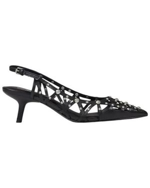 Ash Schoenen ,Zwart ,Leer Pumps Met Hoge Hak