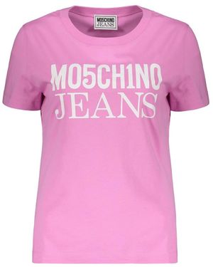 Moschino Katoenen T-Shirt Met Logo - Roze