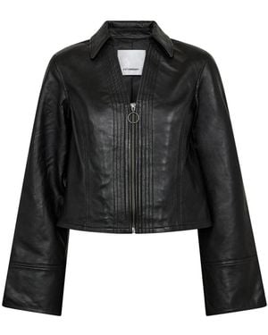 co'couture Leather Jackets - Black