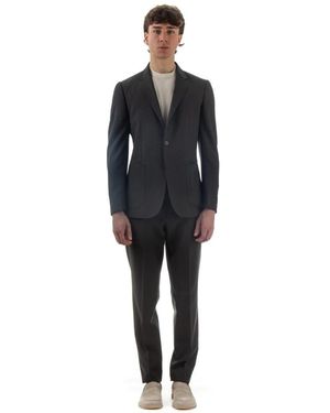 ZEGNA Techmerino Graues Kleid - Schwarz