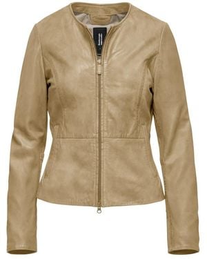 Bomboogie Leather Jackets - Natural