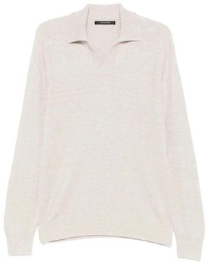 Tagliatore V-Neck Knitwear - White