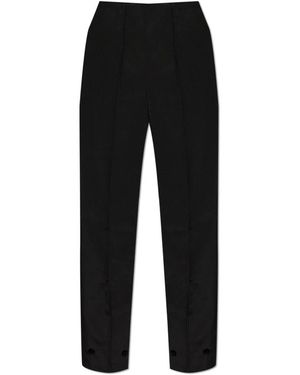 MM6 by Maison Margiela Straight Trousers - Black