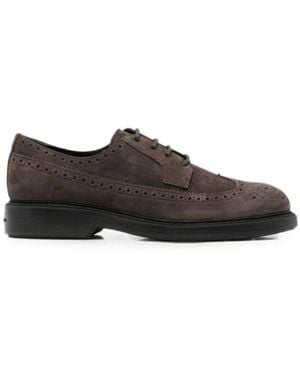 Hogan Laced Shoes - Black