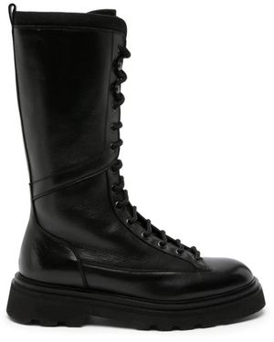 Doucal's Lace-Up Boots - Black