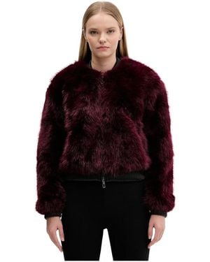 Desigual Faux Fur & Shearling Jackets - Nero