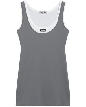 Miu Miu Short Dresses - Gris