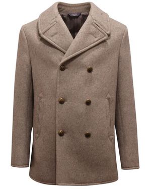Circolo 1901 Double-Breasted Coats - Marrón