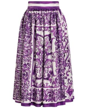 Dolce & Gabbana Midi Skirts - Violet