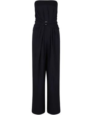 Max Mara Elegante Strapless Midnight Jurk - Zwart