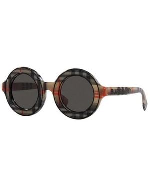 Burberry Runde Sonnenbrille - Mehrfarbig