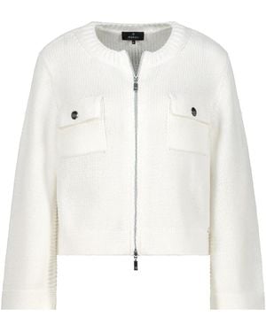 Monari Elegante Strickjacke - Weiß