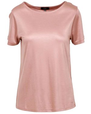 Fay Tops ,Roze ,Poederroze Jersey Boothals Top