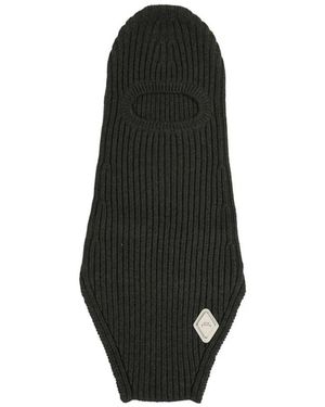 A_COLD_WALL* Gerippte Woll-Balaclava - Schwarz