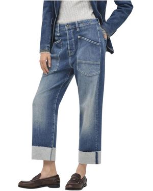 M·a·c Cropped Jeans - Azul
