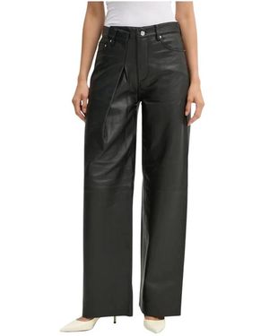 Won Hundred Leren Broek - Zwart