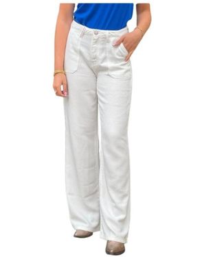 Islow Broeken ,Katoen Andrea Wide Broeken - Grijs