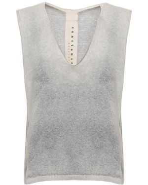 SANCTAMUERTE Sleeveless Tops - Grey