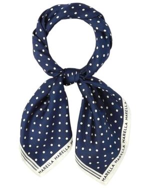 Marella Silk Scarves - Blue