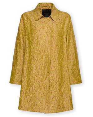 Elena Miro Jassen ,Geel ,Polyester Lichtgewicht Jacquard Jas