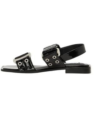 Steve Madden Flat Sandals - Black