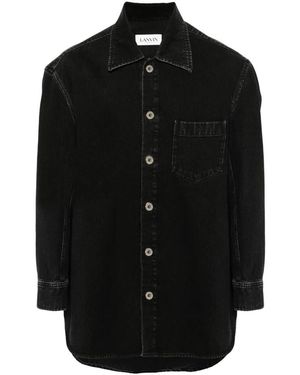 Lanvin Denim Shirts - Negro
