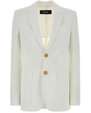 DSquared² Cotton Blazer - Weiß