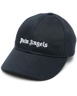 Palm Angels Klassische Logo-Kappe - Blau