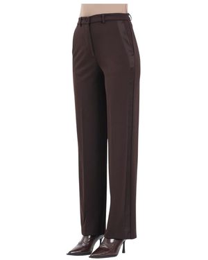 ViCOLO Braune Elegante Hose Gerade Beine
