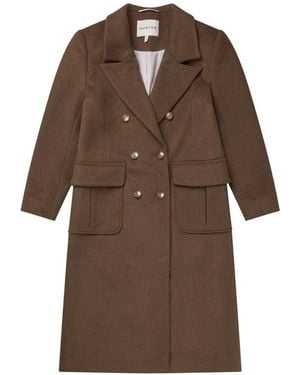Munthe Double-Breasted Coat - Braun