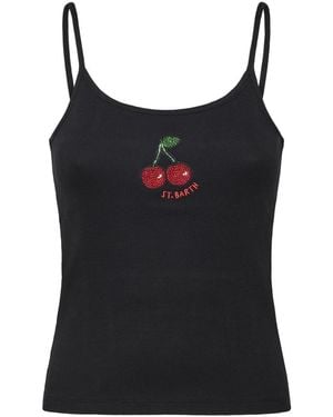 MC2 Saint Barth Sleeveless Tops - Black