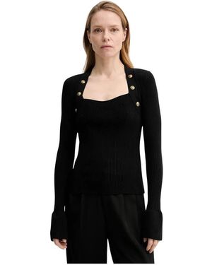The Kooples Round-Neck Knitwear - Negro