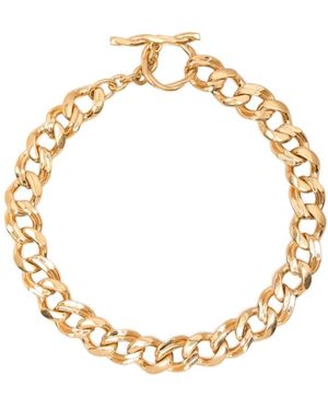 Saint Laurent Chain Choker - Metallic