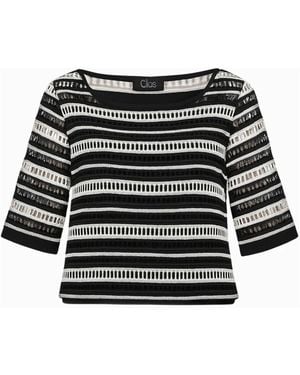 Clips Round-Neck Knitwear - Black
