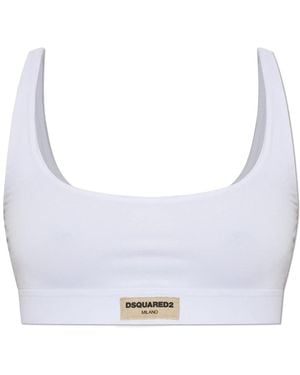 DSquared² Ondergoed ,Wit ,Logo Bra