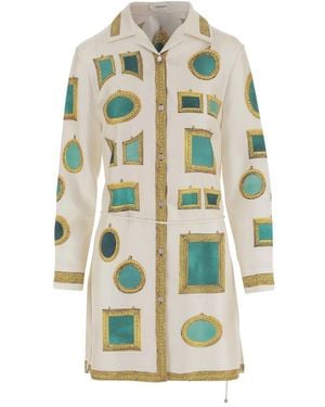 Versace Shirt Dresses - Verde