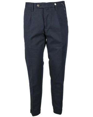 Myths Slim-Fit Trousers - Blue