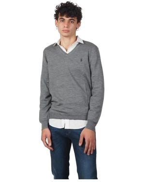 Ralph Lauren V-Neck Knitwear - Gris
