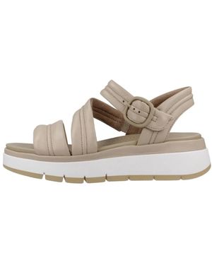 Clarks Schoenen ,Tuscan Strap Platte Sandalen - Metallic