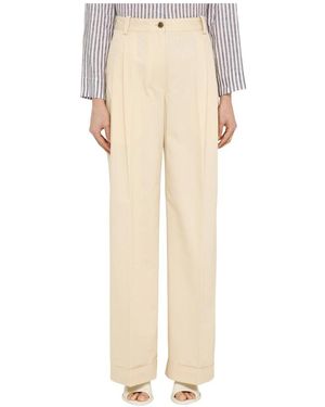 Maison Kitsuné Gefaltete Hose - Natur