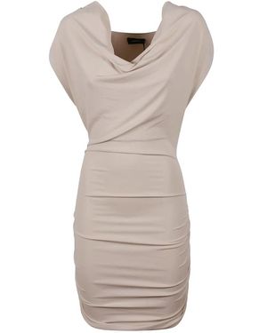 Wardrobe NYC Kleedjes ,Matte Draped Mini - Naturel