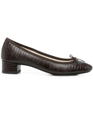 Repetto Schoenen ,Bruin ,Leer Camille Gomme Pomp - Zwart
