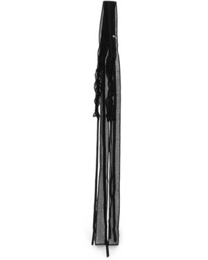 Ann Demeulemeester Accessoires ,Zwart ,Katoen Joella Ruffled Haarband