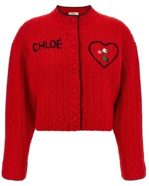Chloé Cardigans - Rojo
