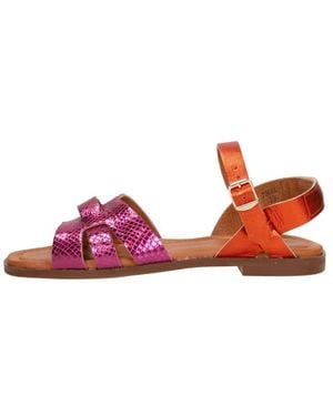 RED-RAG Sandalen Plat - Rot